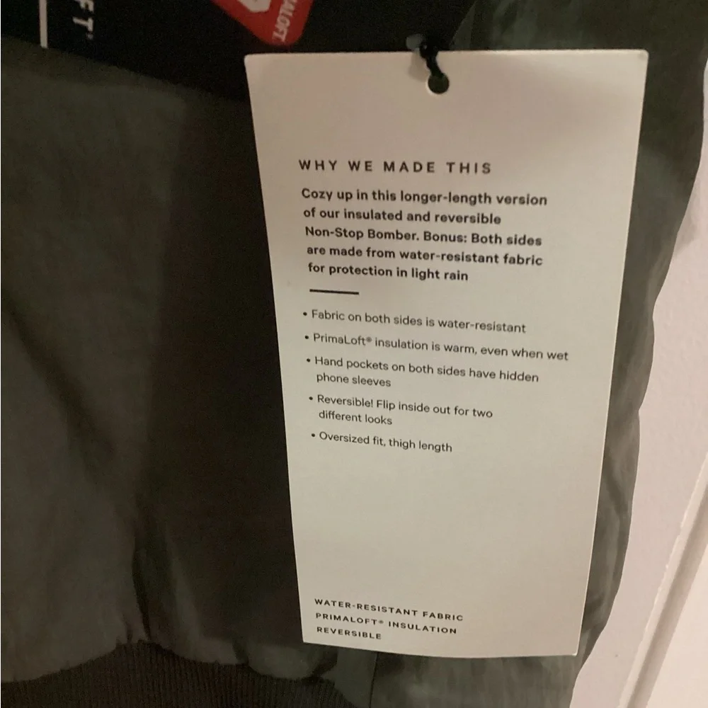 LuLuLemon Oversized Fit Nonstop Olive Bomber Jacket 10 - Picture 5 of 9